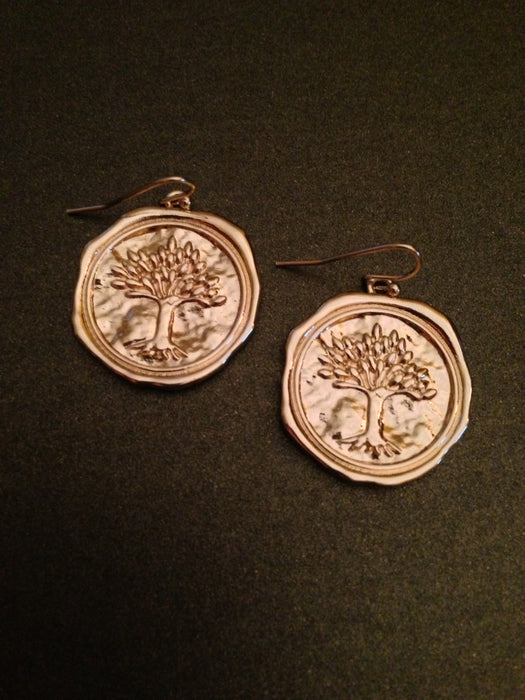 Tree of Life Seal Stamp Earring