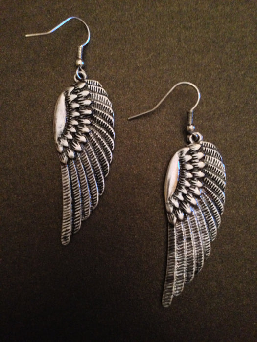 Angel Wing Earring  (Silver)