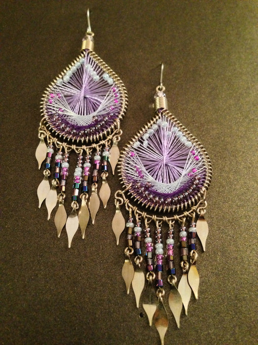 Teardrop Dangle Thread Earring