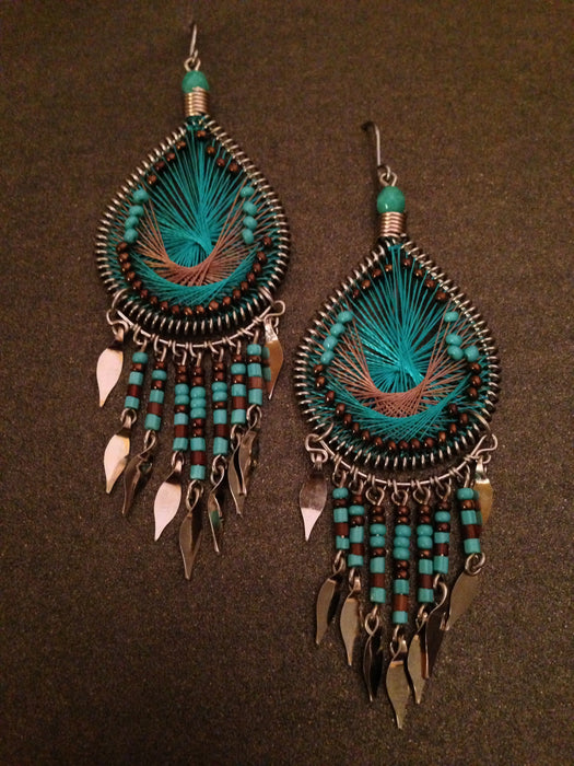 Teardrop Dangle Thread Earring