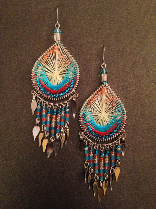 Teardrop Dangle Thread Earring