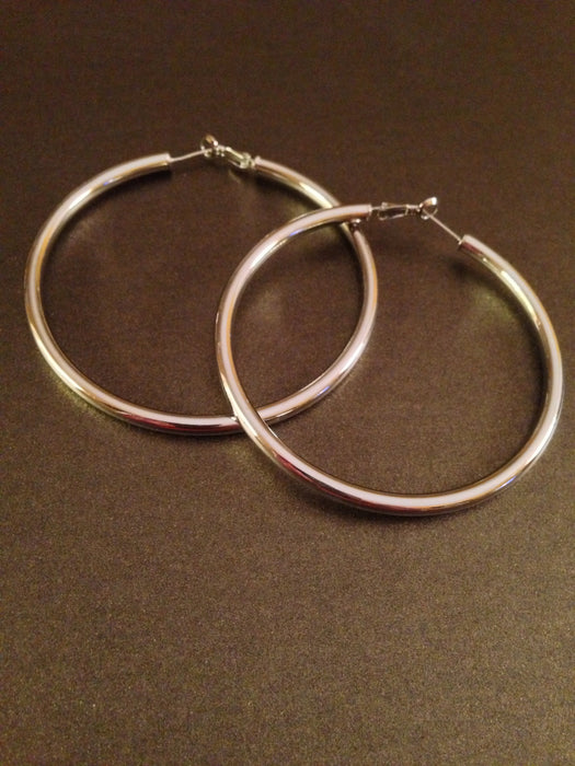 1 1/4" Metal Hoop Earring