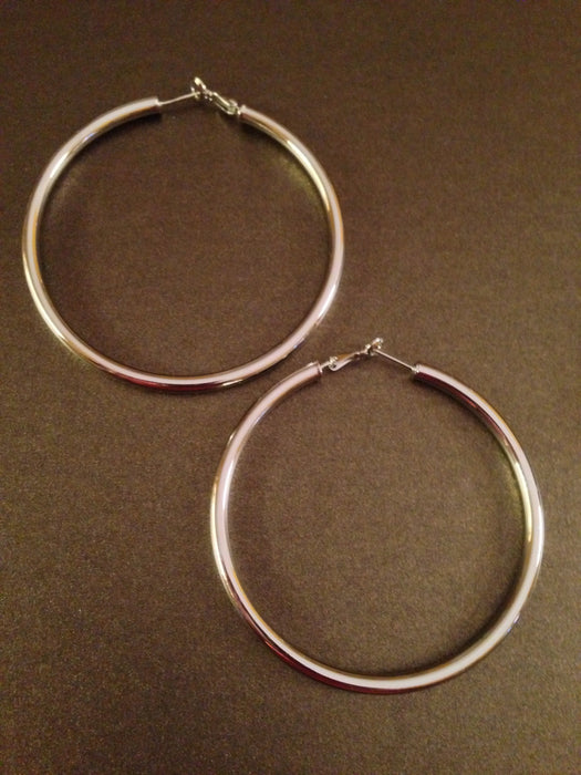 1 1/4" Metal Hoop Earring