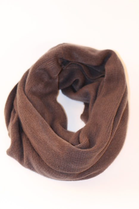 Dark Brown Infinity Scarf