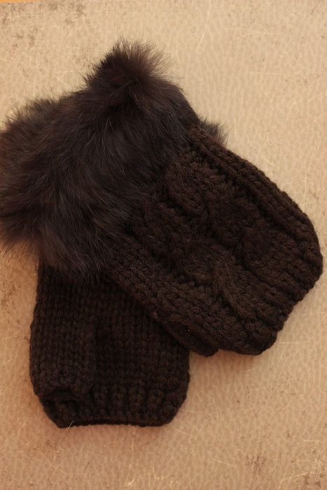 Fergie Fur Lined Gloves