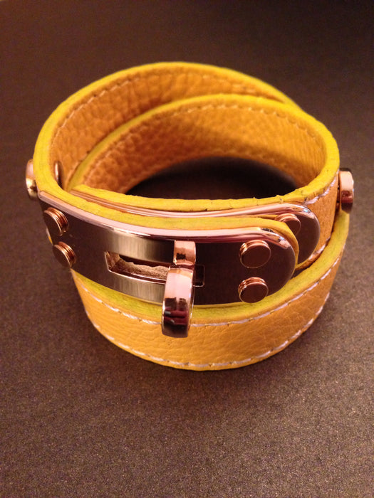 Yellow Wrap Around Bracelet