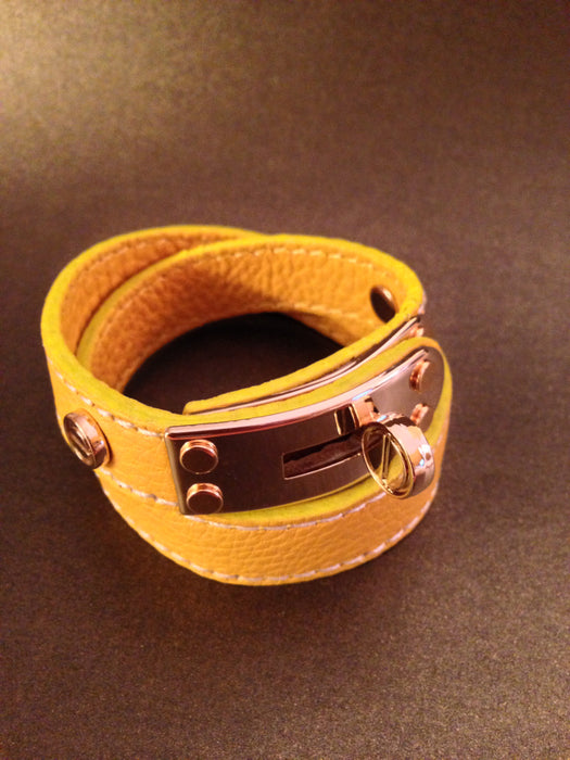 Yellow Wrap Around Bracelet
