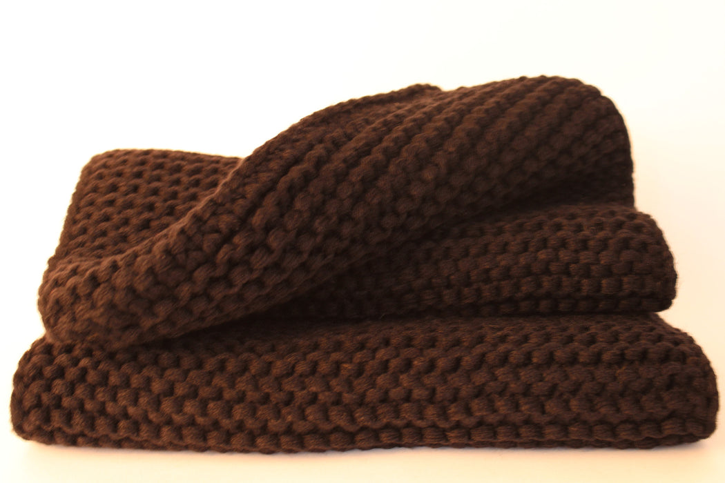 Knit Infinity Scarf Cowl Neck Warmer (Noir)