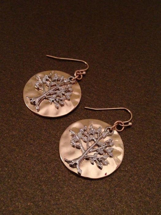 Layered Tree of Life Earring