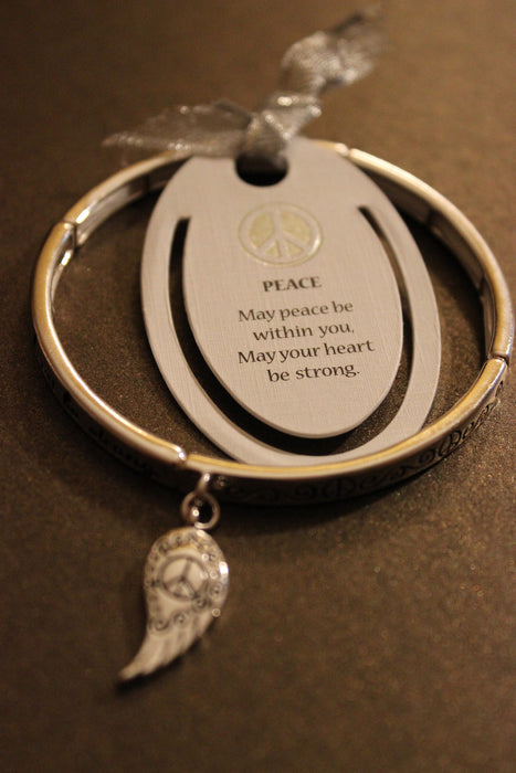 Peace Bracelet with Bookmark