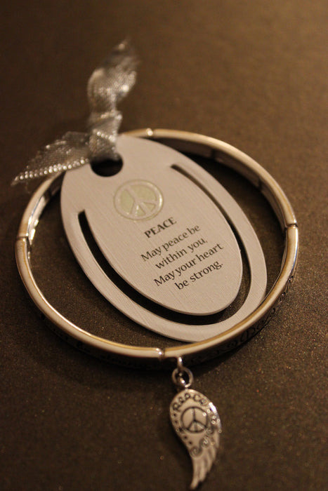 Peace Bracelet with Bookmark