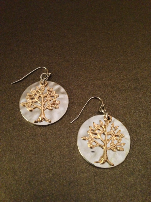 Layered Tree of Life Earring