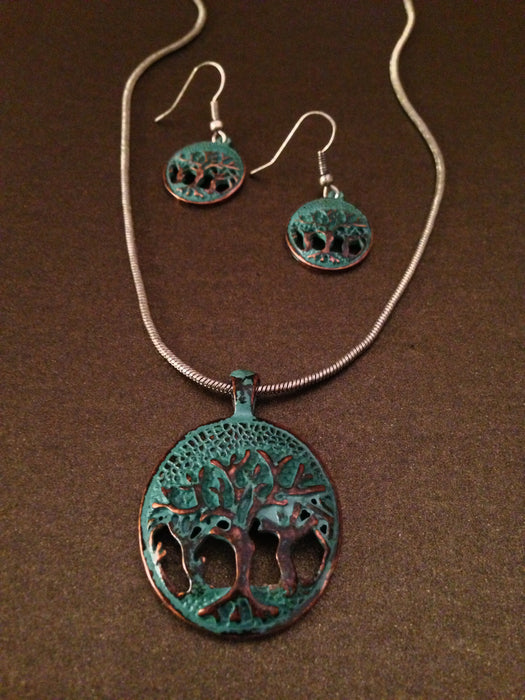 Tree of Life Pendant Necklace Set