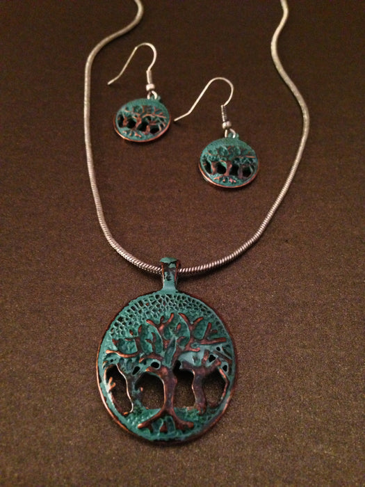 Tree of Life Pendant Necklace Set