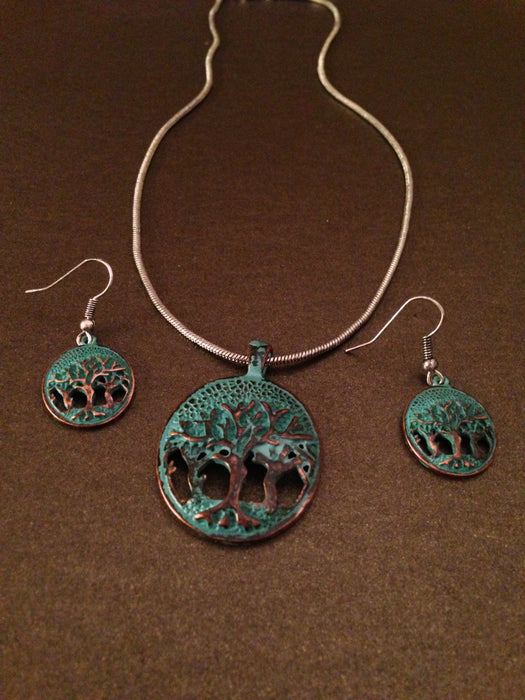 Tree of Life Pendant Necklace Set