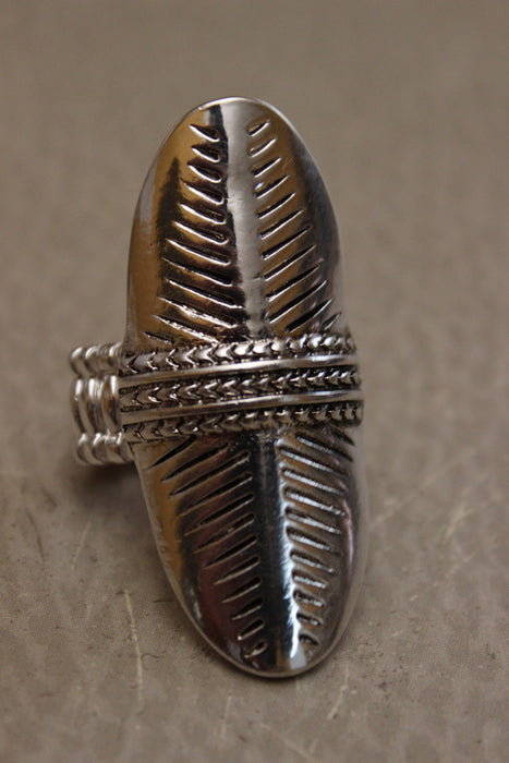 Textured Metal Knuckle Ring
