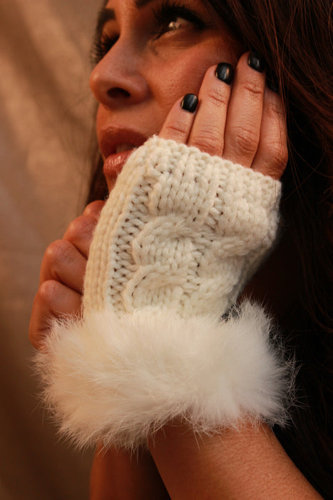 Fergie Fur Lined Gloves