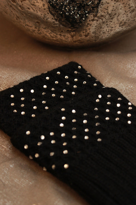 Crystal Embellished Leg Warmer Boot Socks