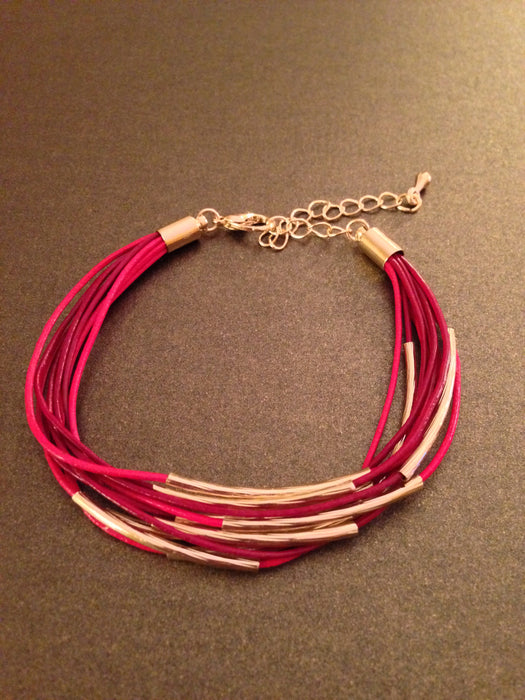 Layered Metal Bar Bracelet
