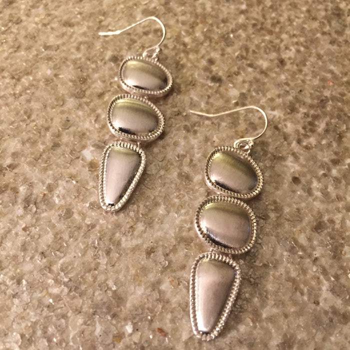 Drop Earrings (Silver)