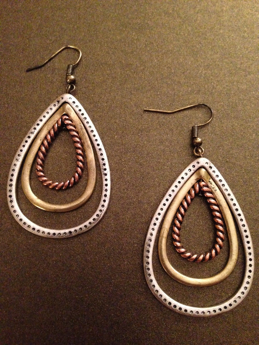 Teardrop Trio Earrings