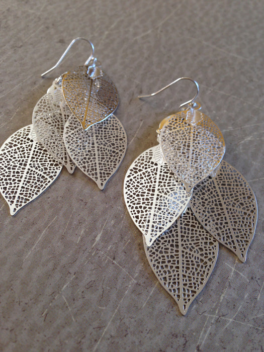 Four Leaf Dangle Earrings