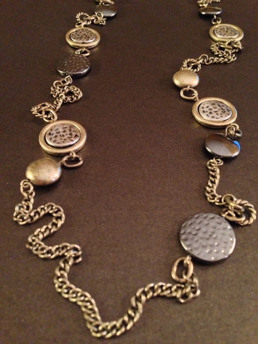 Antique Charms Long Necklace (Bronze Ox)